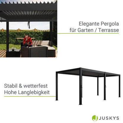 Lamellendach Tahiti Pergola mit verstellbaren Lamellen - Palo24