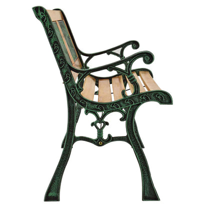 Banc de jardin 2 places Sanremo en bois peint et fonte