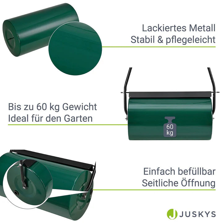Rasenwalze Fritz aus Metall befüllbar mit 48 L Füllvolumen