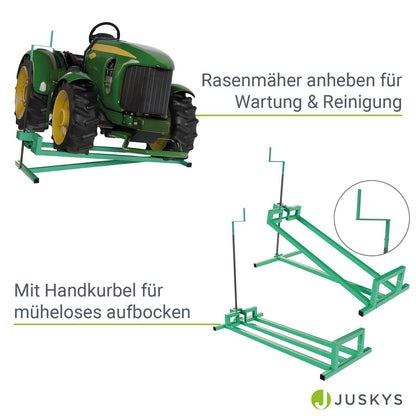Rasentraktorheber mit Handschuhen - Grün - Palo24