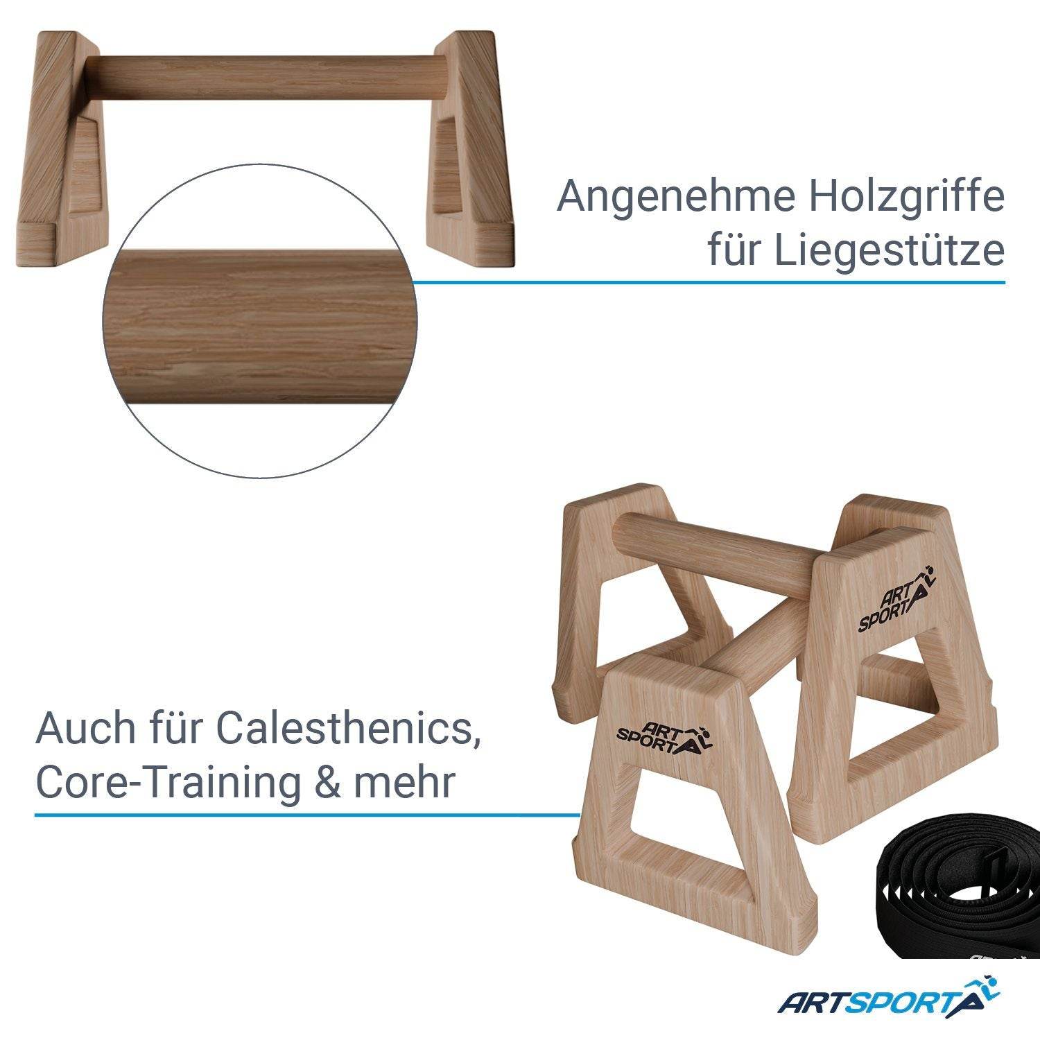 Liegestützgriffe aus Holz XXL - Palo24
