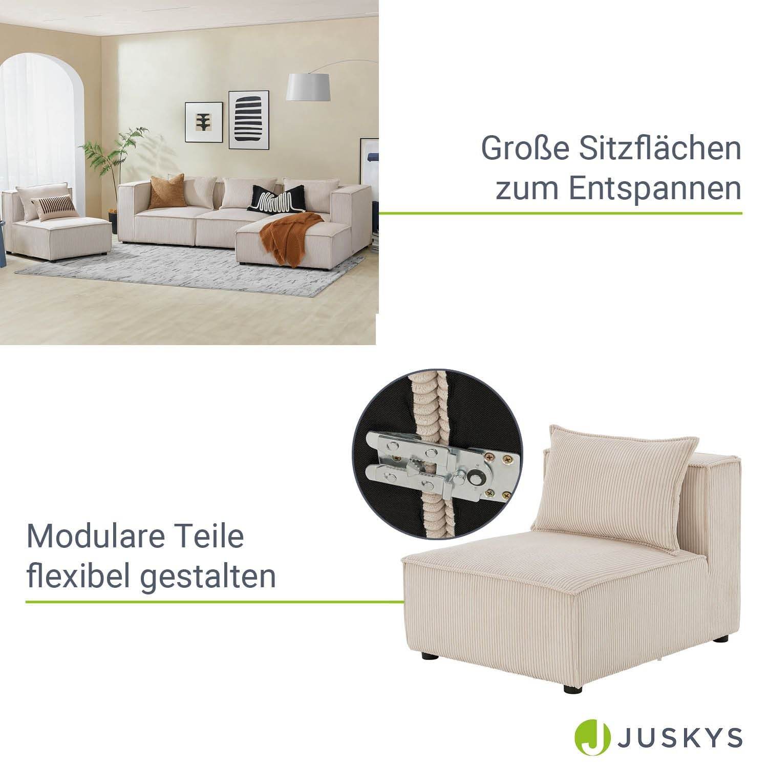Modulares Sofa Domas XL - 4 Sitzer Beige - Palo24