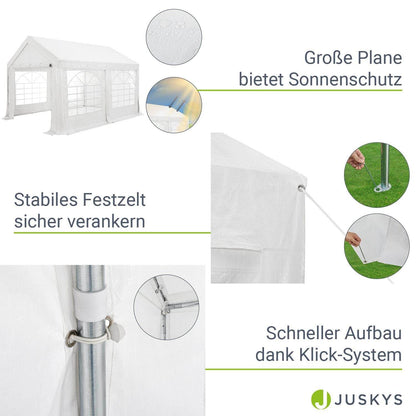 Partyzelt Gala 3 x 4 m in Weiss - Palo24