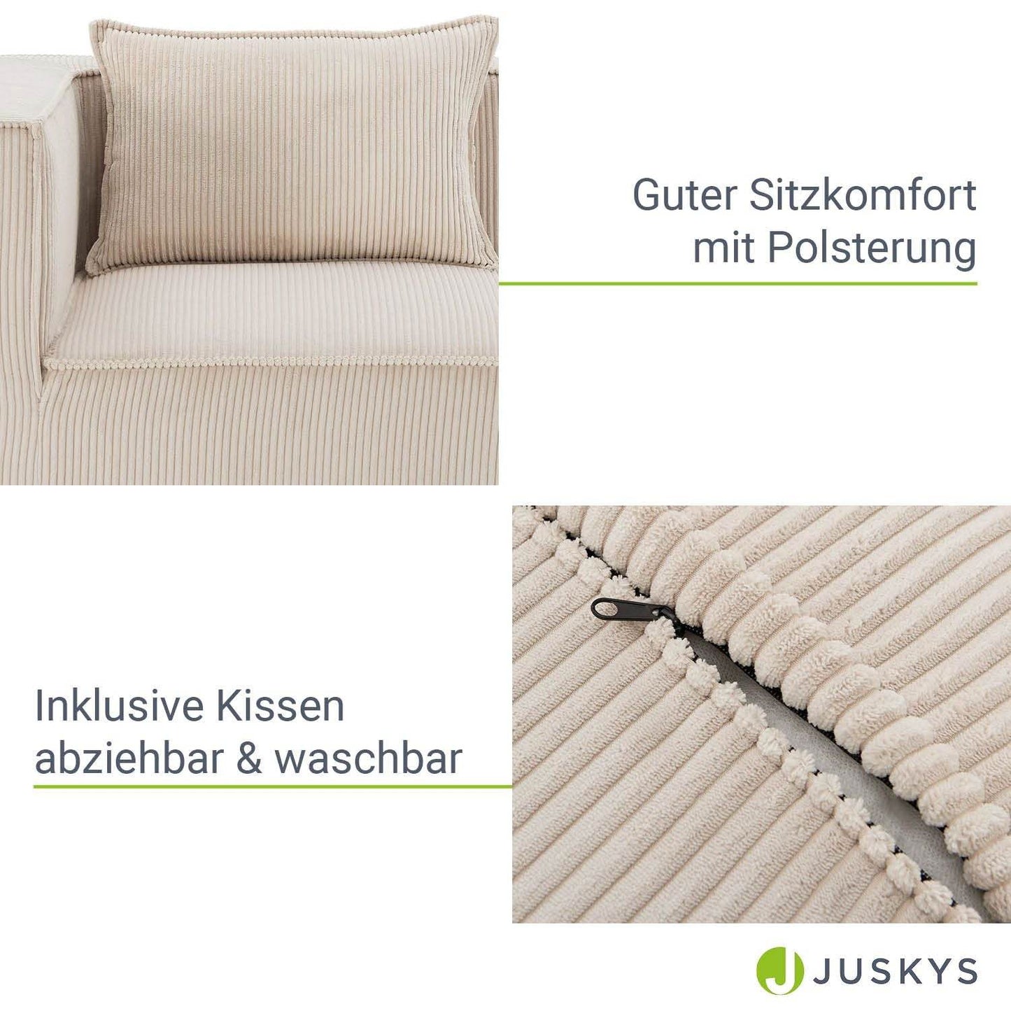 Modulares Sofa Domas XL - 4 Sitzer Beige - Palo24