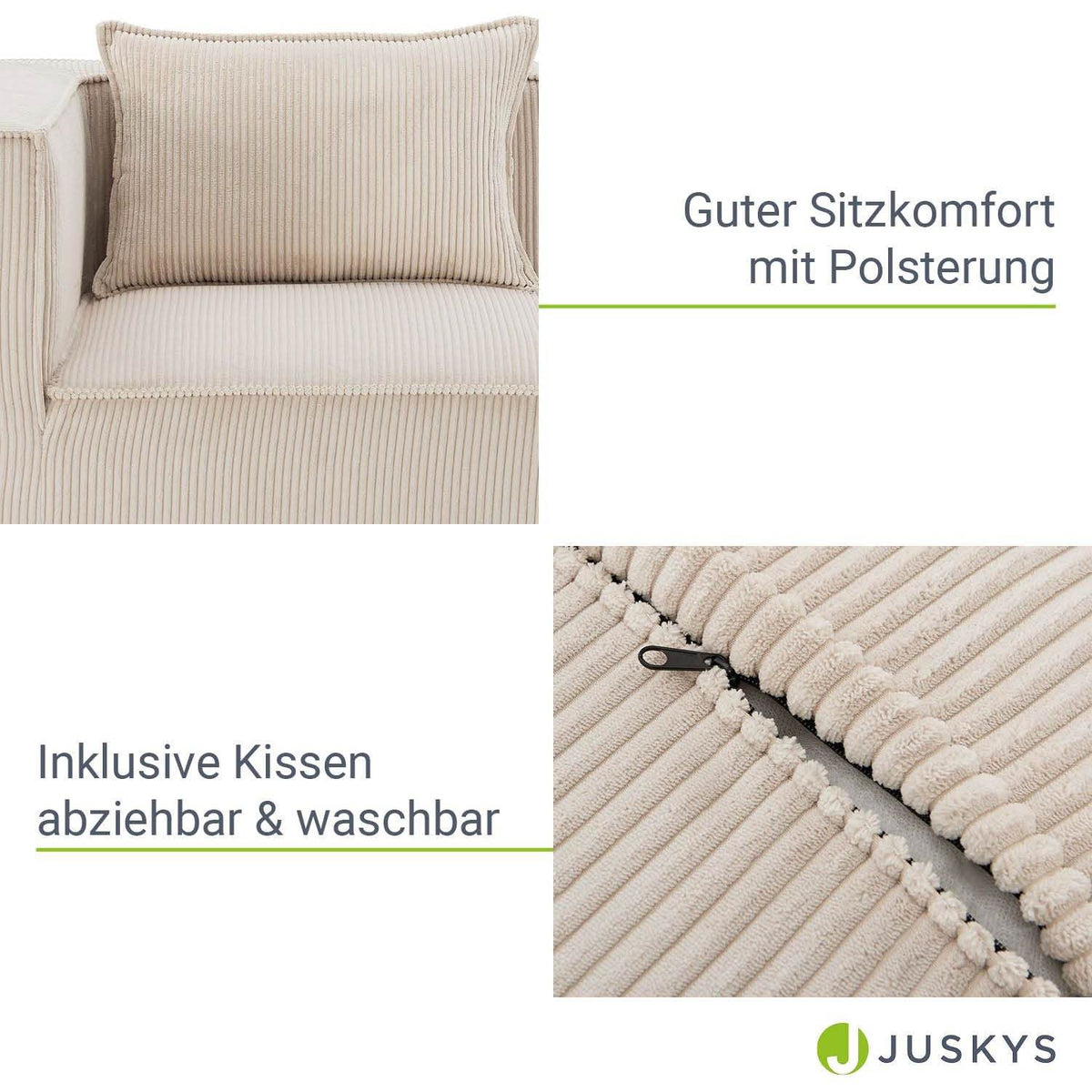 Modulares Sofa Domas XL - 4 Sitzer Beige - Palo24