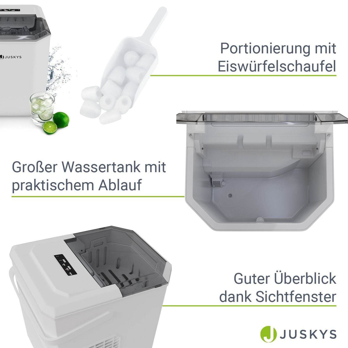 Eiswürfelmaschine IceOracle in Weiss - Palo24