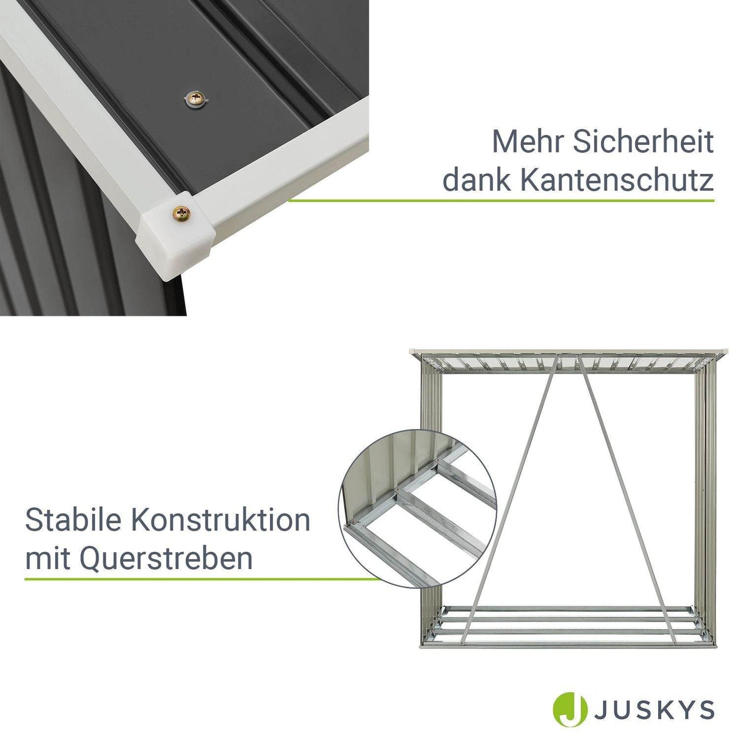 Holzunterstand Enno Anthrazit - Palo24