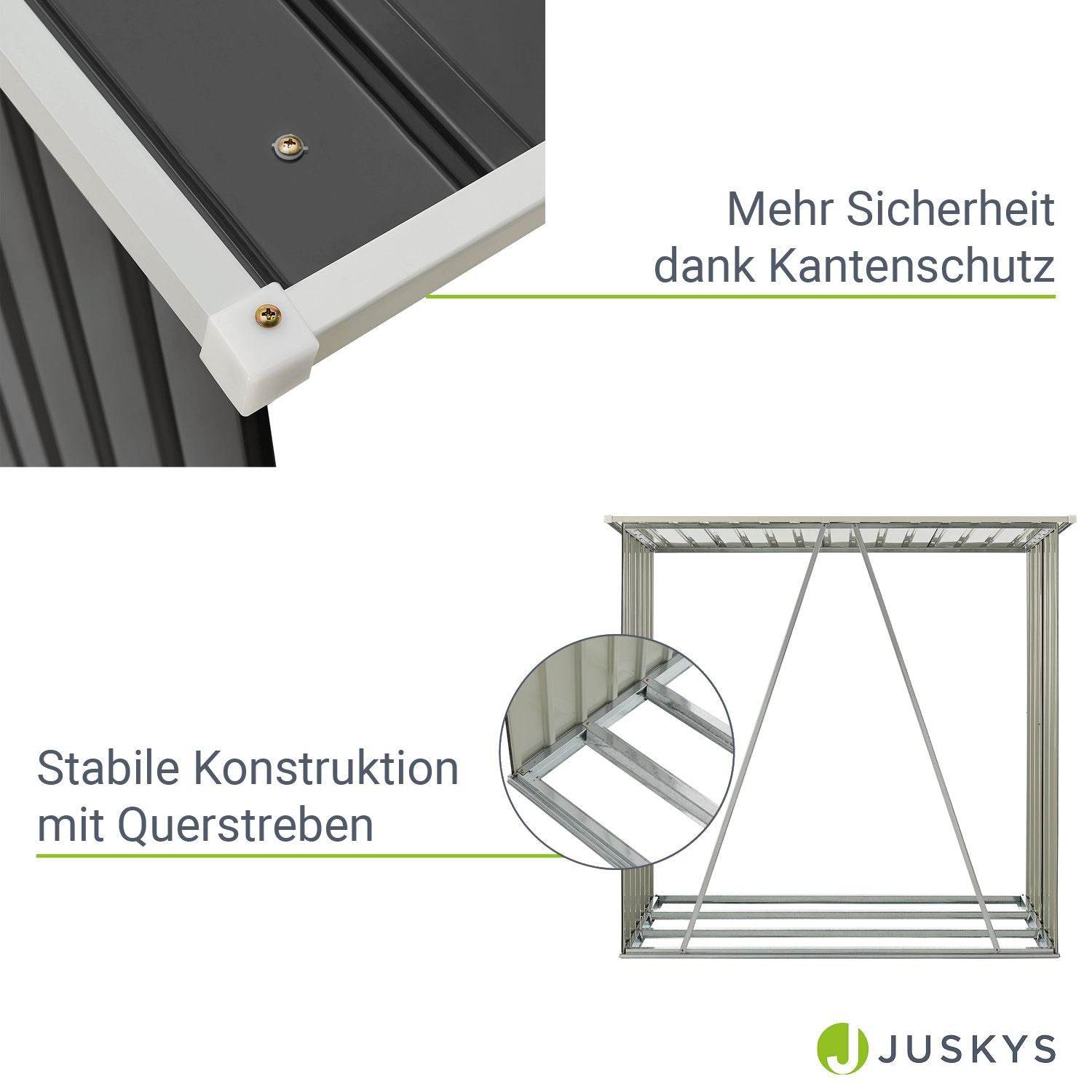 Holzunterstand Enno Anthrazit - Palo24