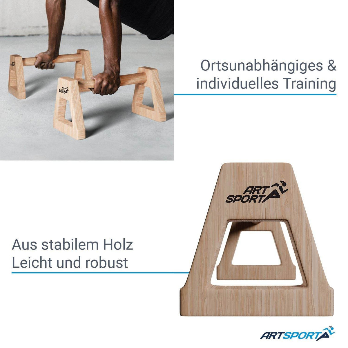 Liegestützgriffe aus Holz XXL - Palo24