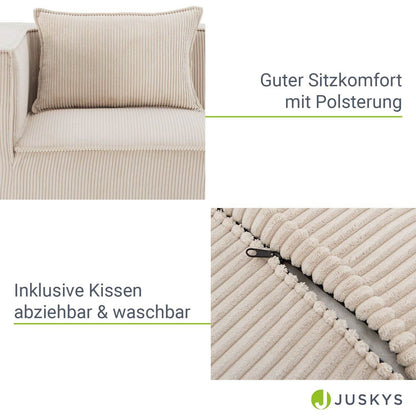 Modulares Sofa Domas S - 2 Sitzer Beige - Palo24