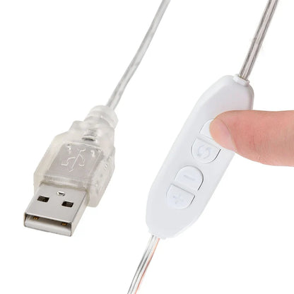 Schminktisch Lichterkette mit 10 LED Lampen und USB