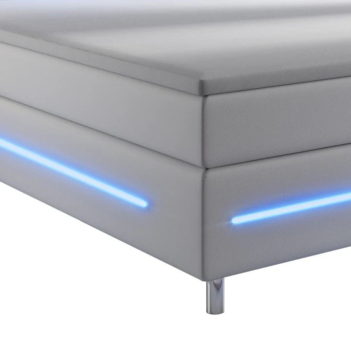 Letto box spring Norfolk 140x200 cm bianco