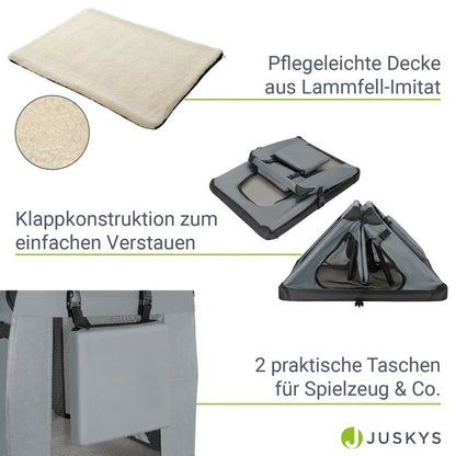 faltbare Hundetransportbox Lassie S (dunkelgrau)