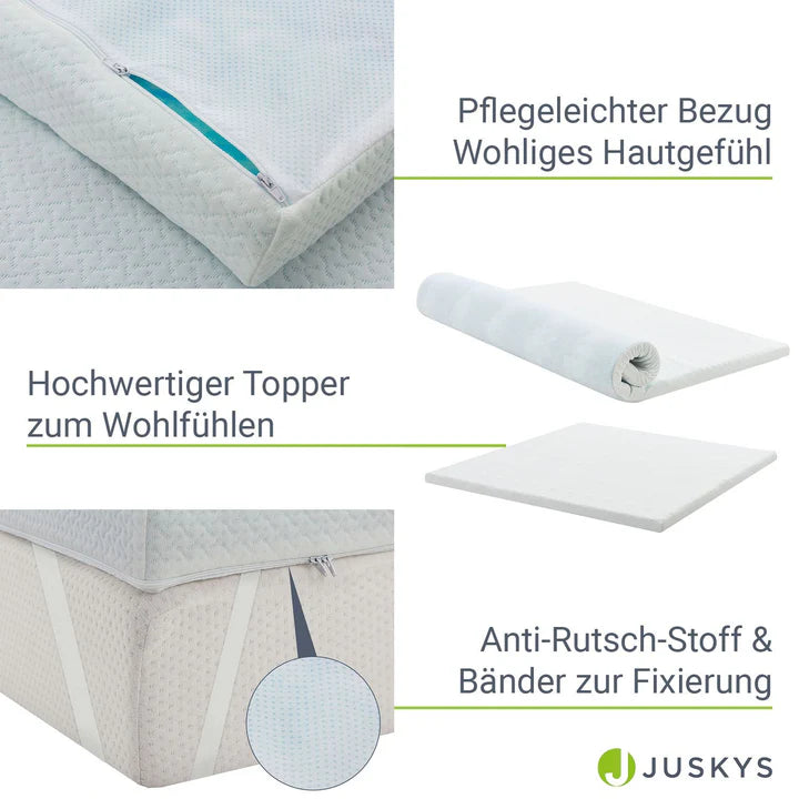 Topper 160x200 cm memory foam, H2 - H3