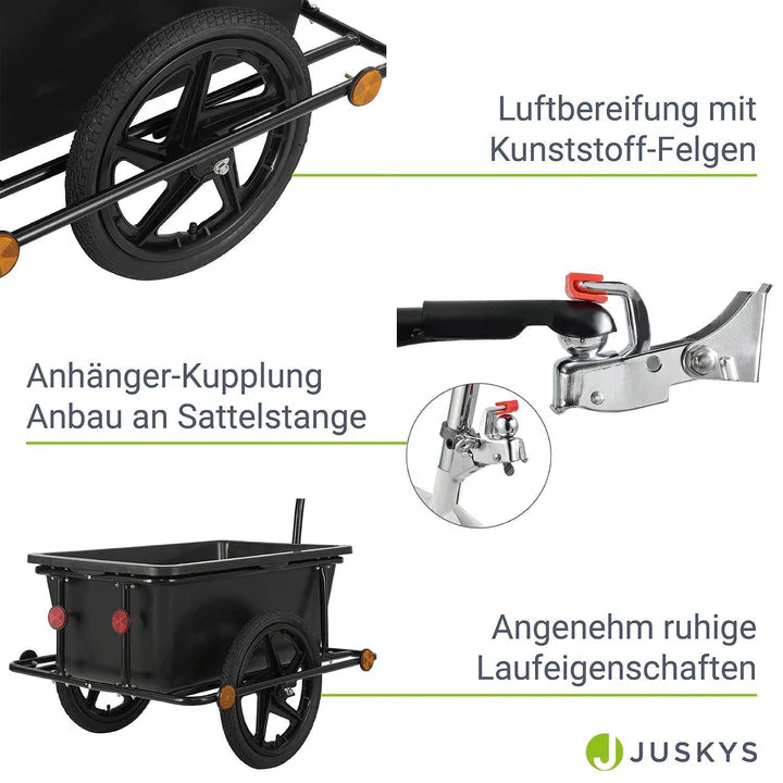 Fahrradanhänger 90 Liter Transportanhänger - Palo24
