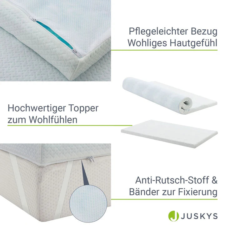 Topper 90x200 cm Memoryschaum, H2 - H3