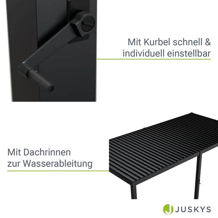 Lamellendach Tahiti Pergola mit verstellbaren Lamellen - Palo24