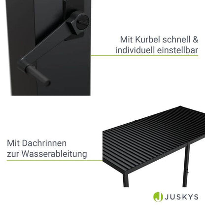 Lamellendach Tahiti Pergola mit verstellbaren Lamellen - Palo24