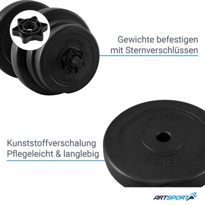 2er Hantelset Kurzhanteln 40 kg