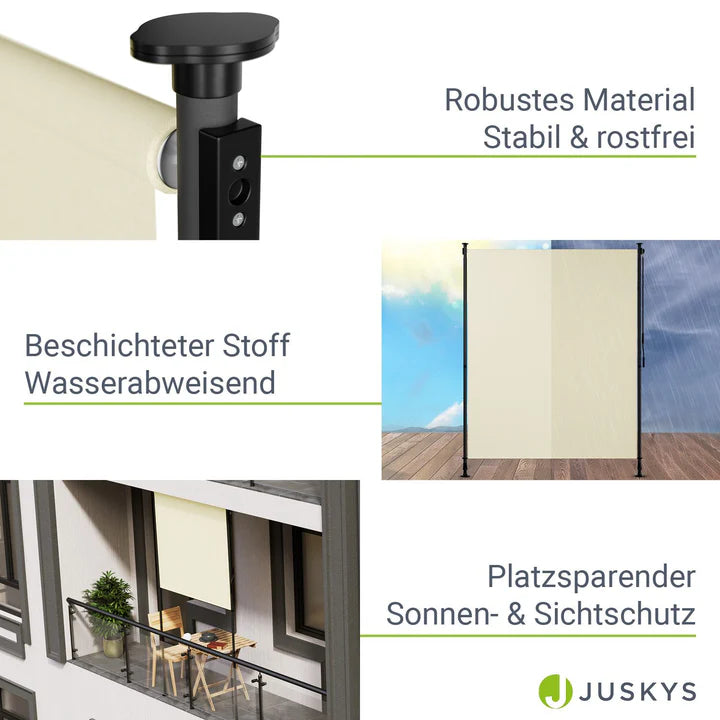 Senkrechtmarkise Barbados 150x310 cm Beige - Palo24