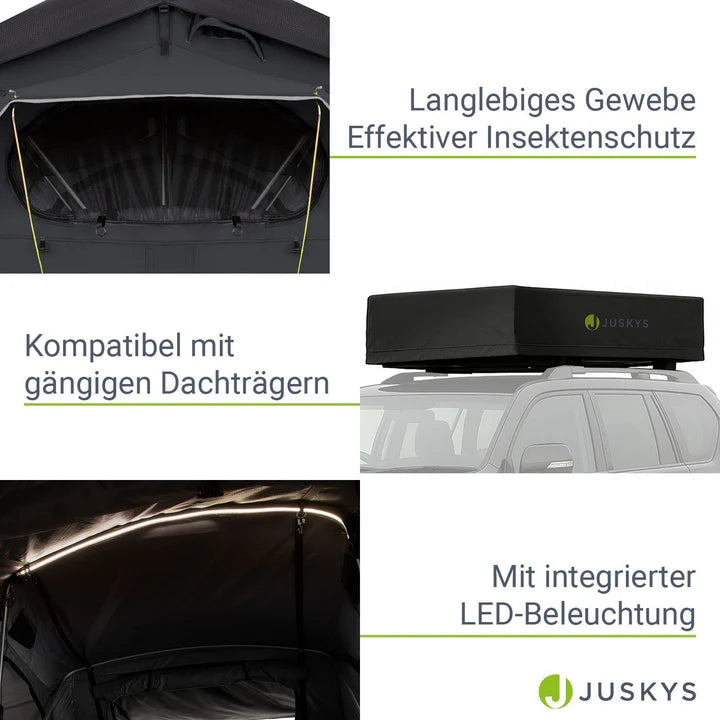 Autodachzelt für 2 Personen Lago mit Matratze