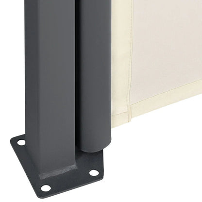 Auvent latéral Dubai 300 x 160 cm auvent beige en polyester avec revêtement PU