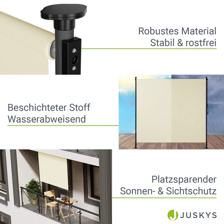 Senkrechtmarkise Barbados 200x310 cm Beige - Palo24
