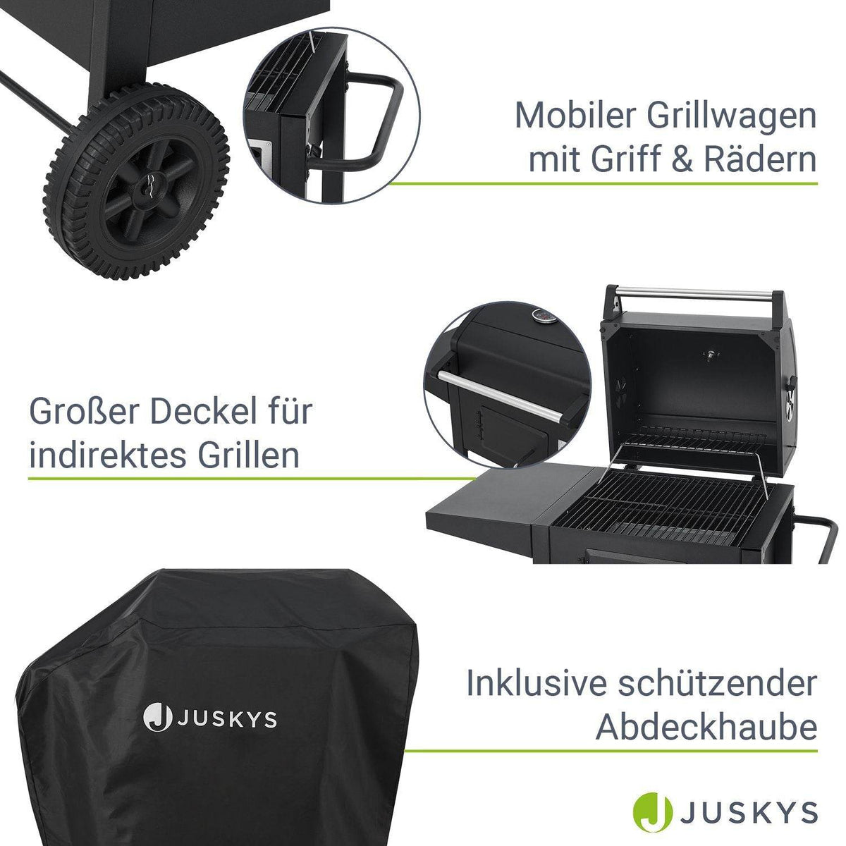 BBQ Holzkohlegrill Missouri mit Grillrost - Palo24
