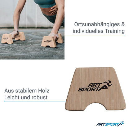 Liegestützgriffe aus Holz M - Palo24