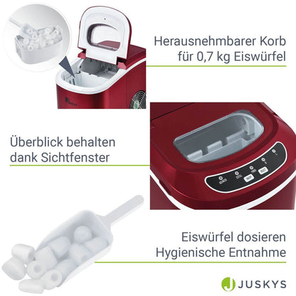 Eiswürfelmaschine IcyCube rot - Palo24