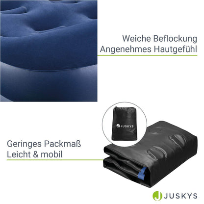 Luftbett Sapri M mit integrierter Pumpe - Blau - Palo24