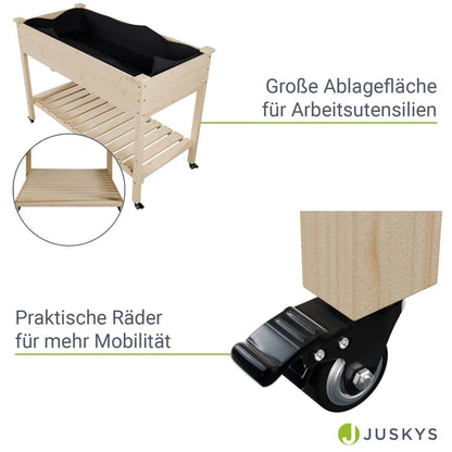 Hochbeet Freya mit Rädern - Palo24