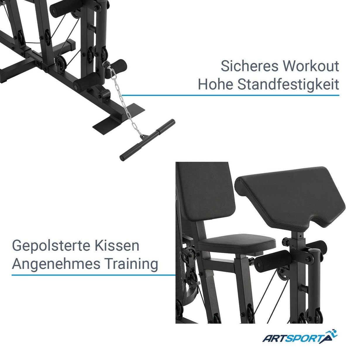 Kraftstation ProfiGym 3000 mit 14 Gewichte - Palo24