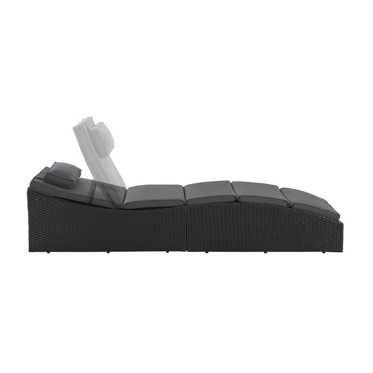 Faltbare Polyrattan Sonnenliege Lamia - Palo24