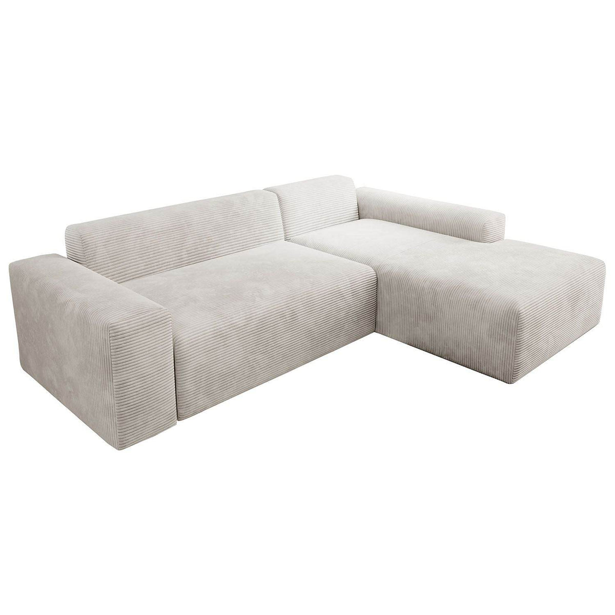 Ecksofa Vals aus Stoff Beige - Palo24