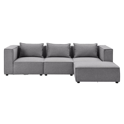 Modulares Sofa Domas L - 3 Sitzer Dunkelgrau - Palo24