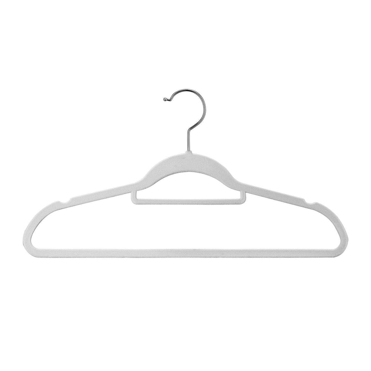 Kleiderbügel Samt 30er Set Weiss - Palo24