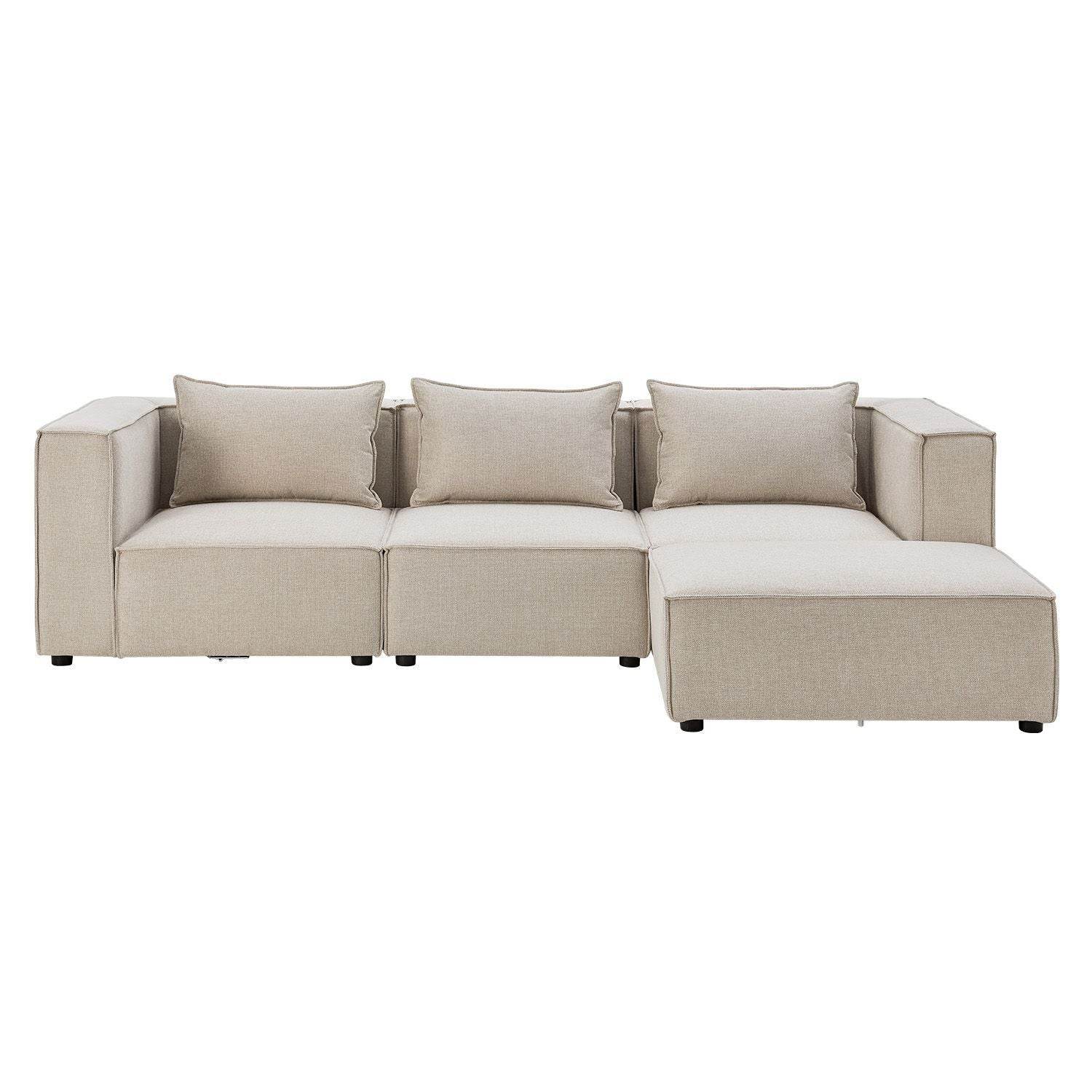Modulares Sofa Domas L - 3 Sitzer Beige - Palo24