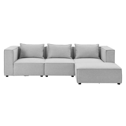Modulares Sofa Domas L - 3 Sitzer Hellgrau - Palo24