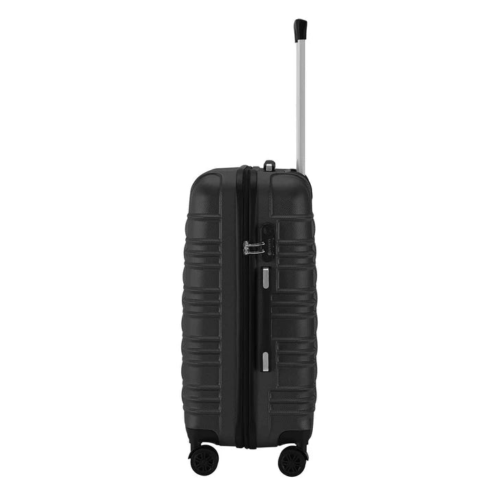 Hartschalen Kofferset Rom - Schwarz 4-teiliges Set mit schlagfester ABS-Hartschale und 360° Rollen
