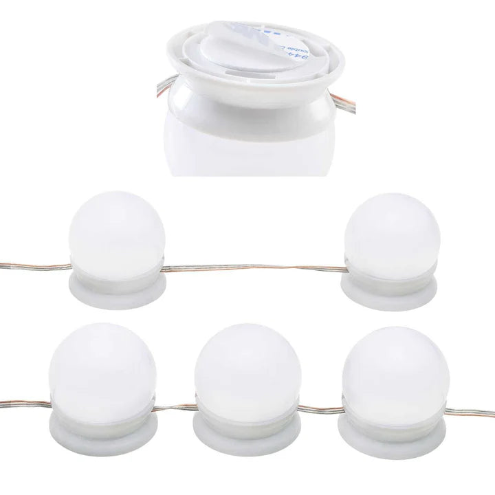 Schminktisch Lichterkette mit 10 LED Lampen und USB