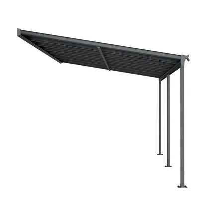 Terrassendach Borneo 4 x 3 m dunkelgrau