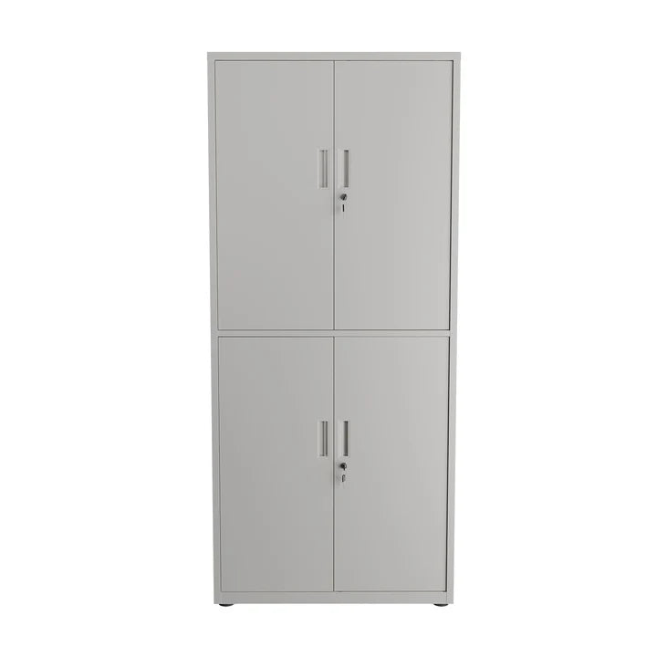 Aktenschrank Büroschrank aus Metall Weiss