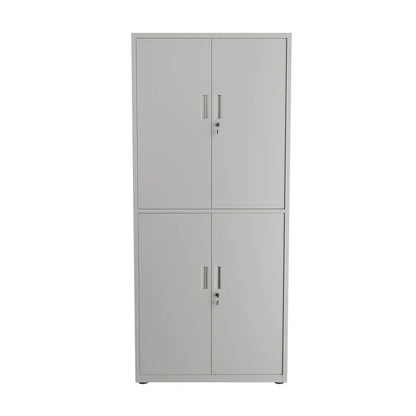 Aktenschrank Büroschrank aus Metall Weiss