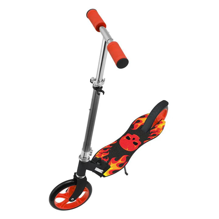 Scooter / Cityroller "Fire" schwarz / rot