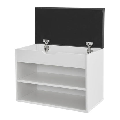 Étagère à chaussures 60x30x44 cm blanc / gris