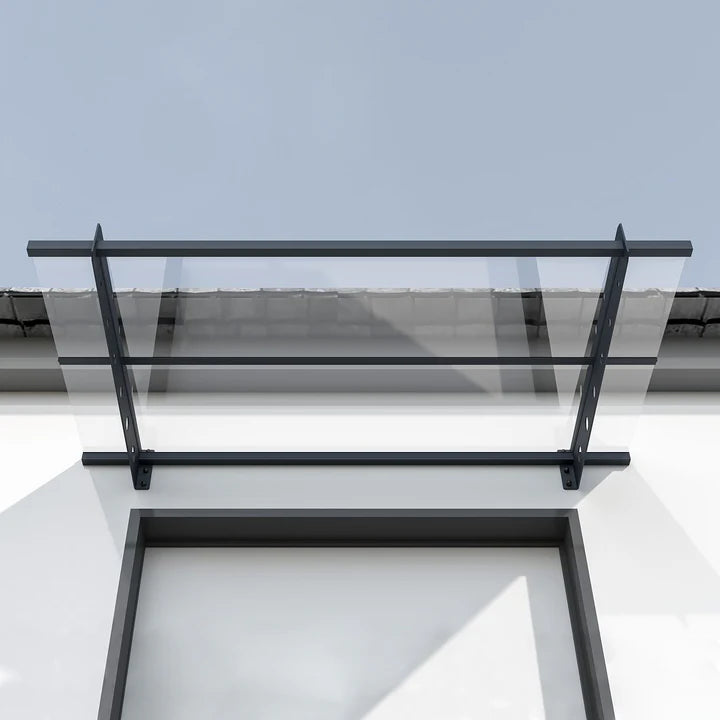 Modernes Vordach Pultdach Manila 150x80 cm