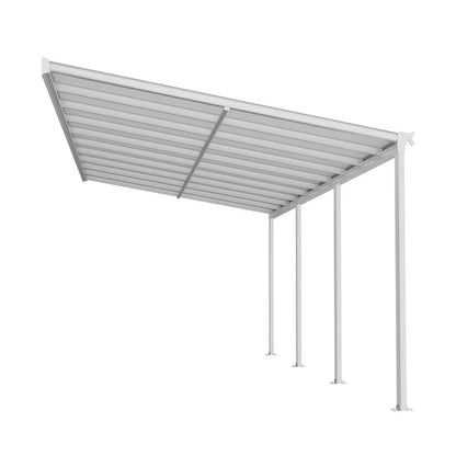 Terrassenüberdachung Terrassendach Borneo 6x3 m Weiss