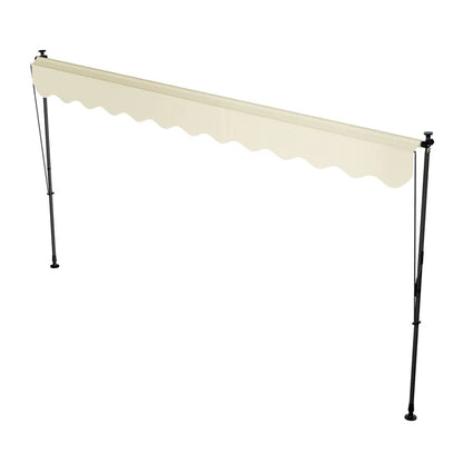 Klemmmarkise Kapstadt 400x120 cm Beige - Palo24