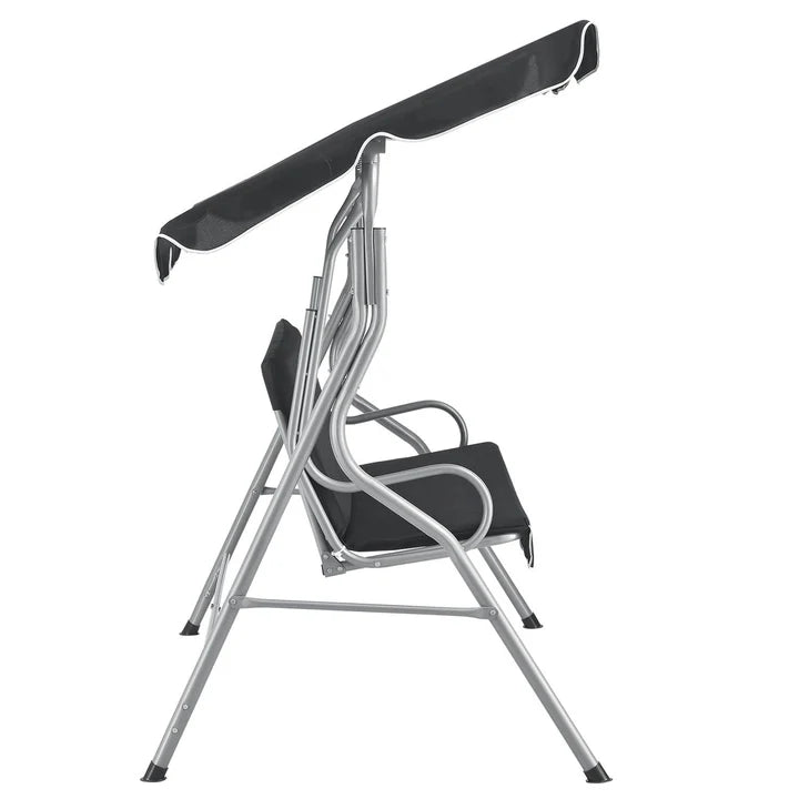 Hollywoodschaukel Cecina 3-Sitzer beschichtetes Stahlgestell in grau